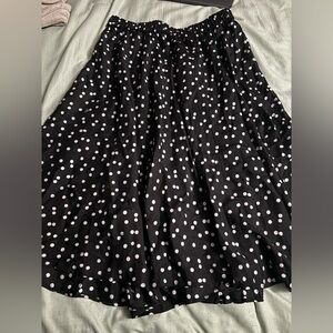Polka Dot Black Skirt